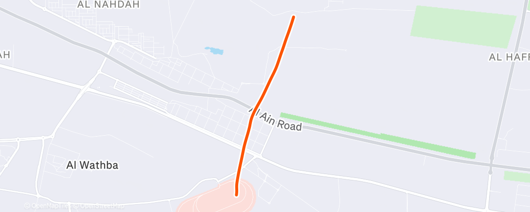 Map of the activity, MyWhoosh - Al Wathba-S