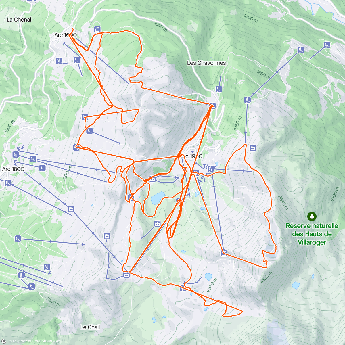Map of the activity, La Foret