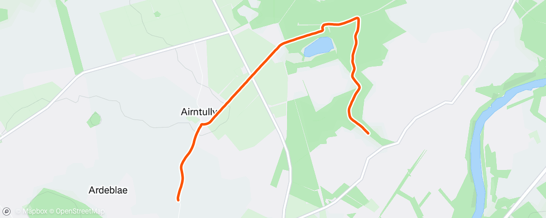 Map of the activity, Night Run