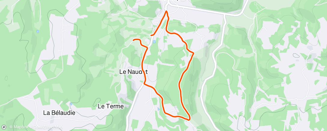 Map of the activity, First run in a week!