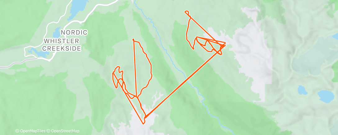 Карта физической активности (Whistler day 4)