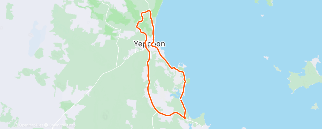 Карта физической активности (Afternoon Ride)