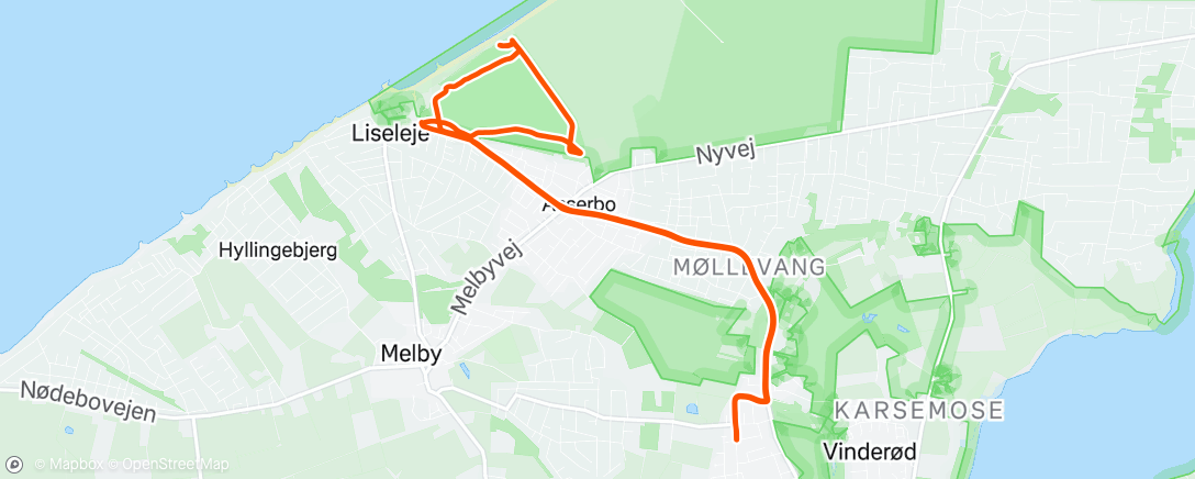 Map of the activity, Hurtig tur ud i solskinnet 🥳