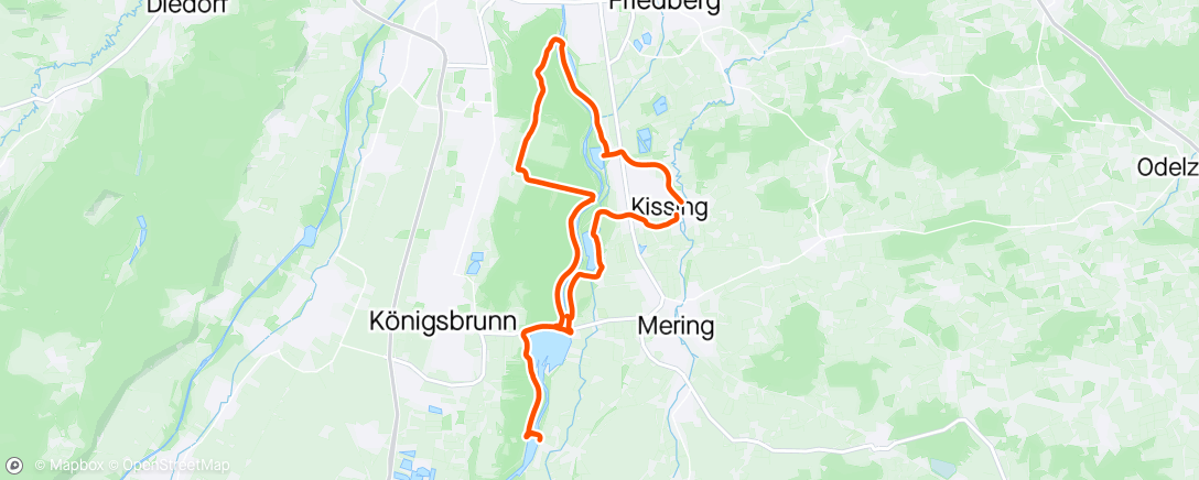 Map of the activity, Am Lech und seinen Staustufen