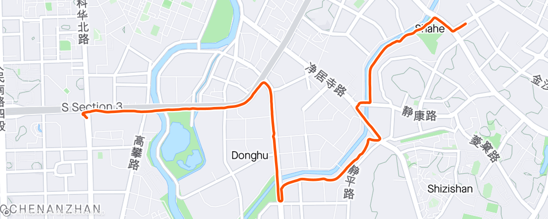 Mapa de la actividad (午后骑行)