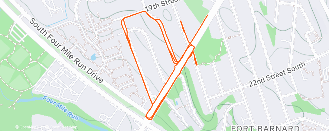 Map of the activity, Lunch Run