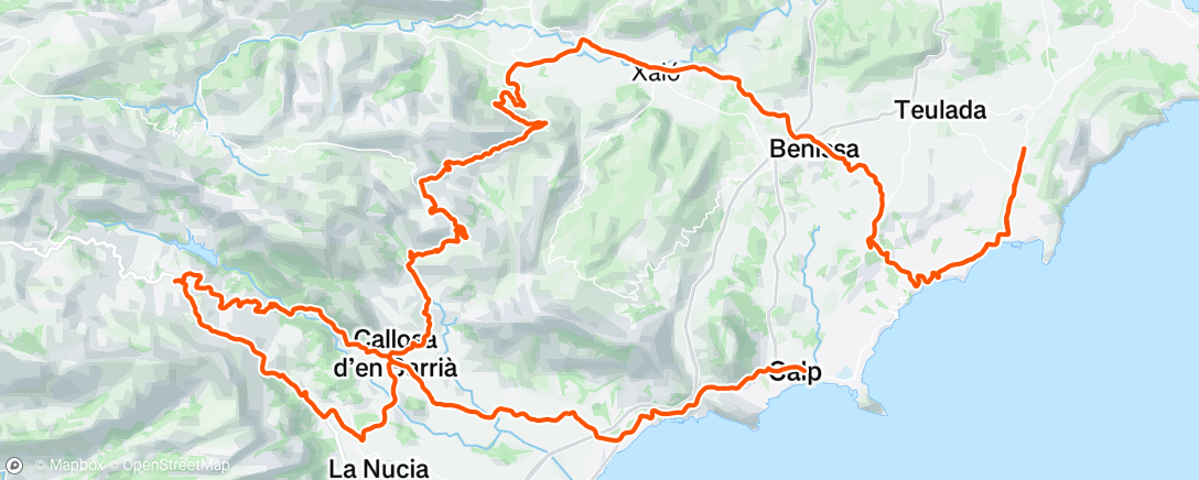 Map of the activity, Morning Ride