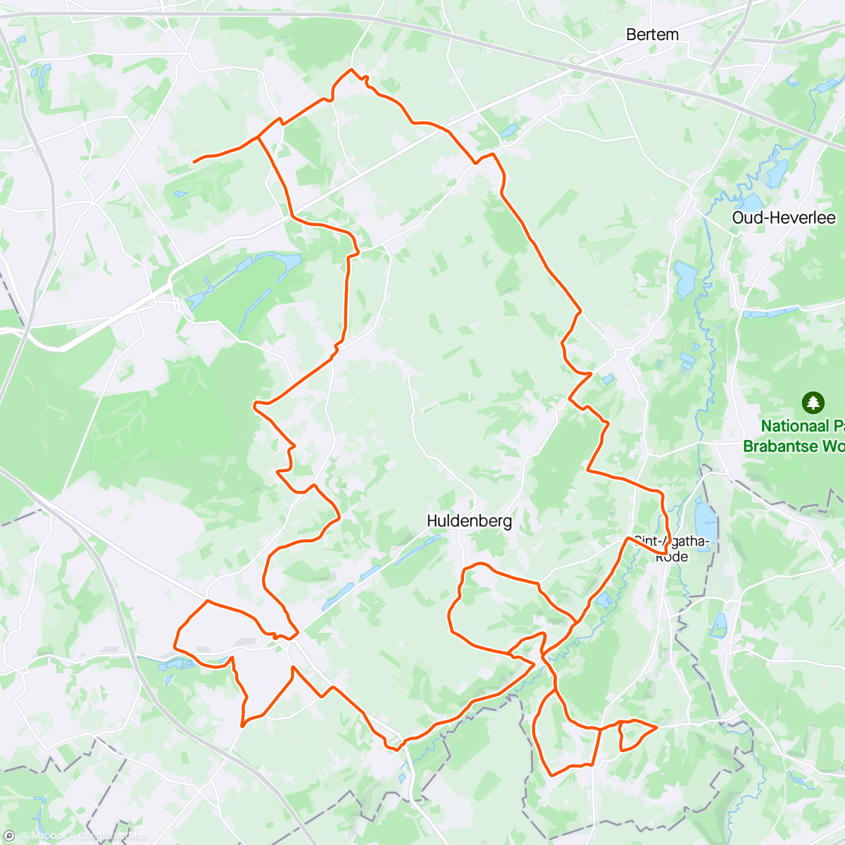 Map of the activity, Beste wegfiets in België is toch een gravel fiets*