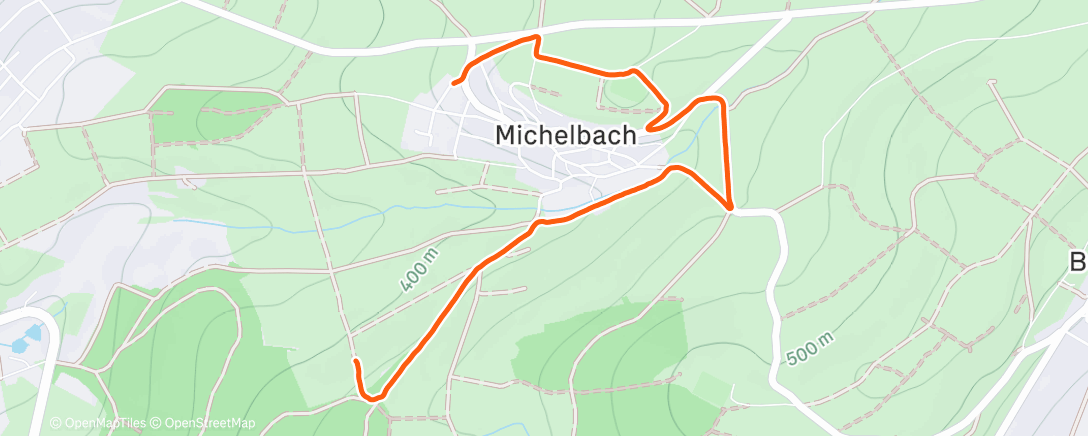 Map of the activity, Gestern