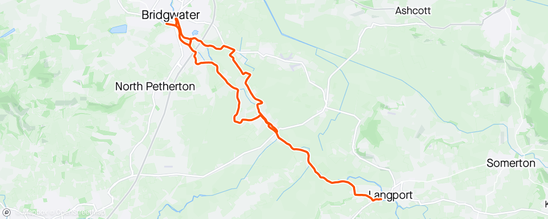 Map of the activity, Croissant cycle gang ride
