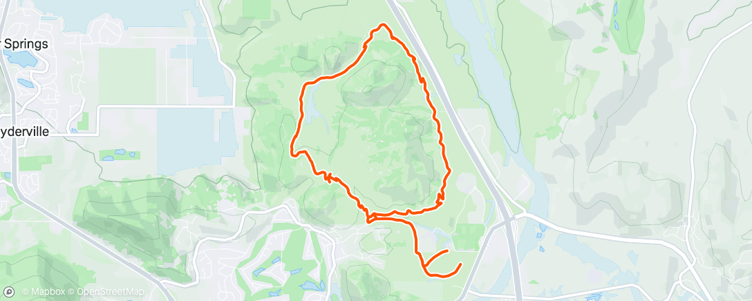 Map of the activity, Afternoon Ride