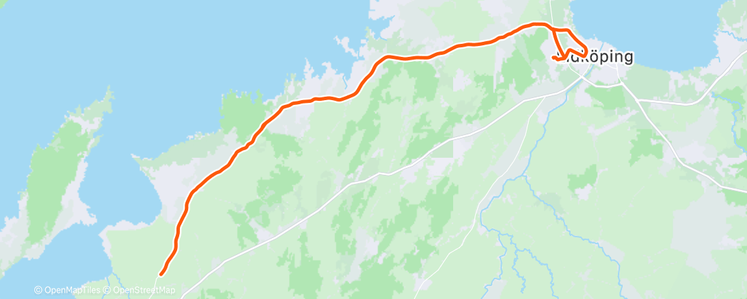 Map of the activity, Cycling