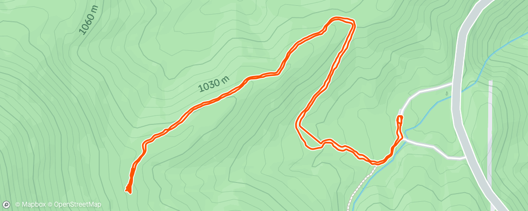 Map of the activity, Morning Hike
