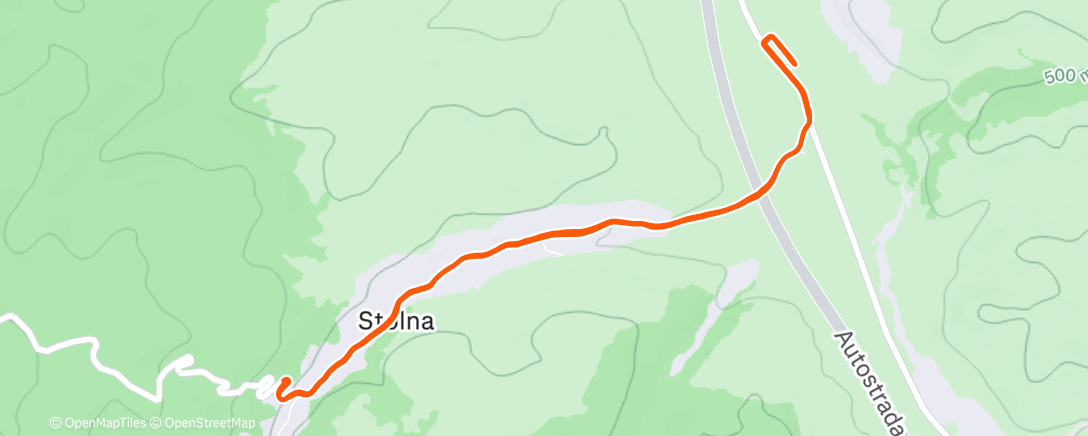 Map of the activity, Lunch Trail Run