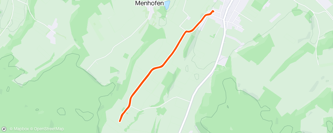 Map of the activity, Sunrise hike