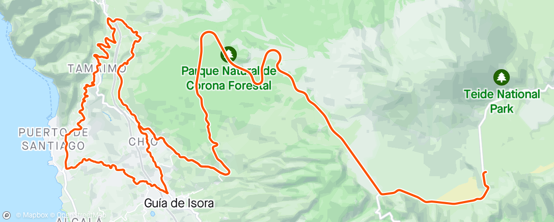 Map of the activity, Teide #2