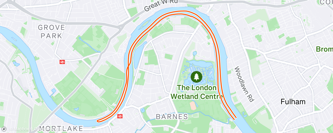Map of the activity, Morning Row