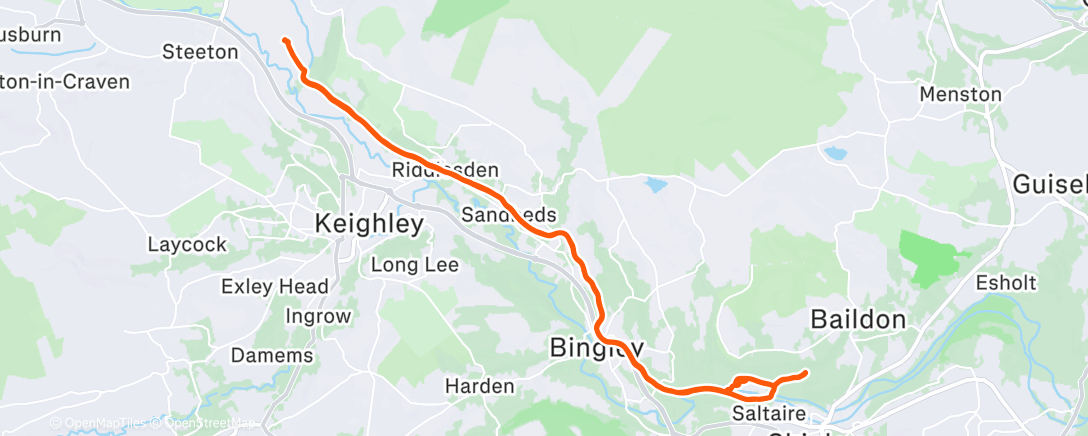 Карта физической активности (Lunch Ride)