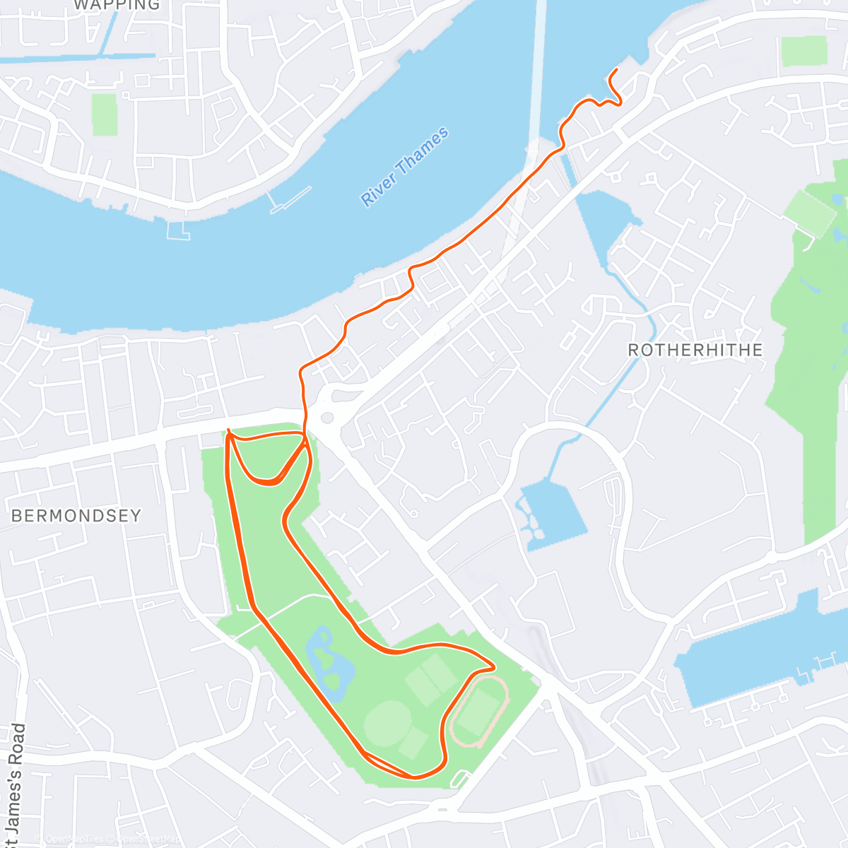 Map of the activity, LEGLESS BIRD