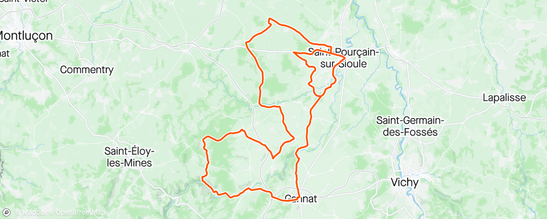 Map of the activity, Dauphine 2024 - stage 1