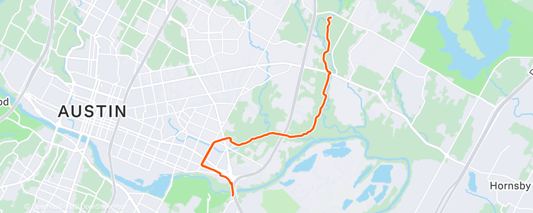 Map of the activity, Afternoon Ride