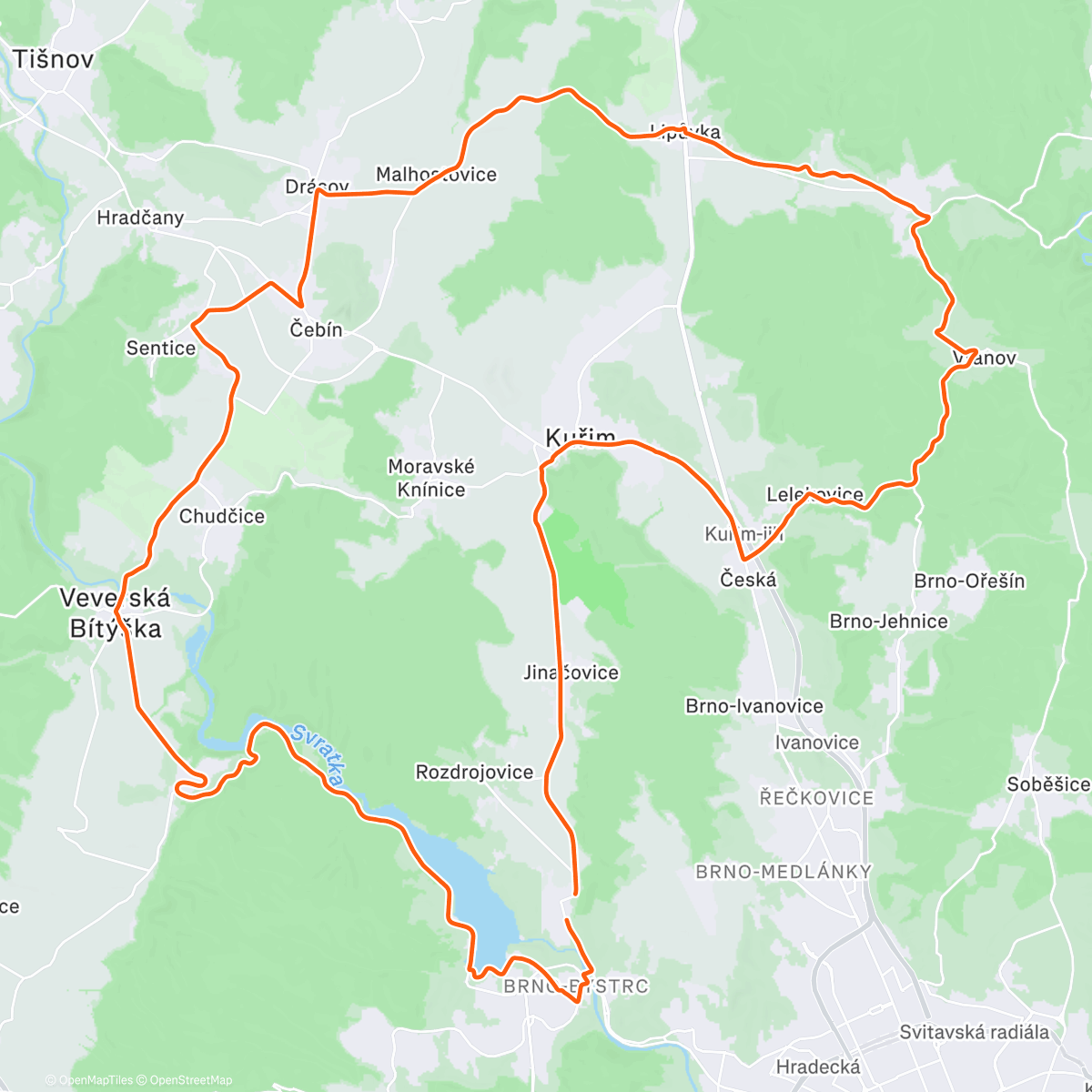 Карта физической активности (Afternoon Ride)