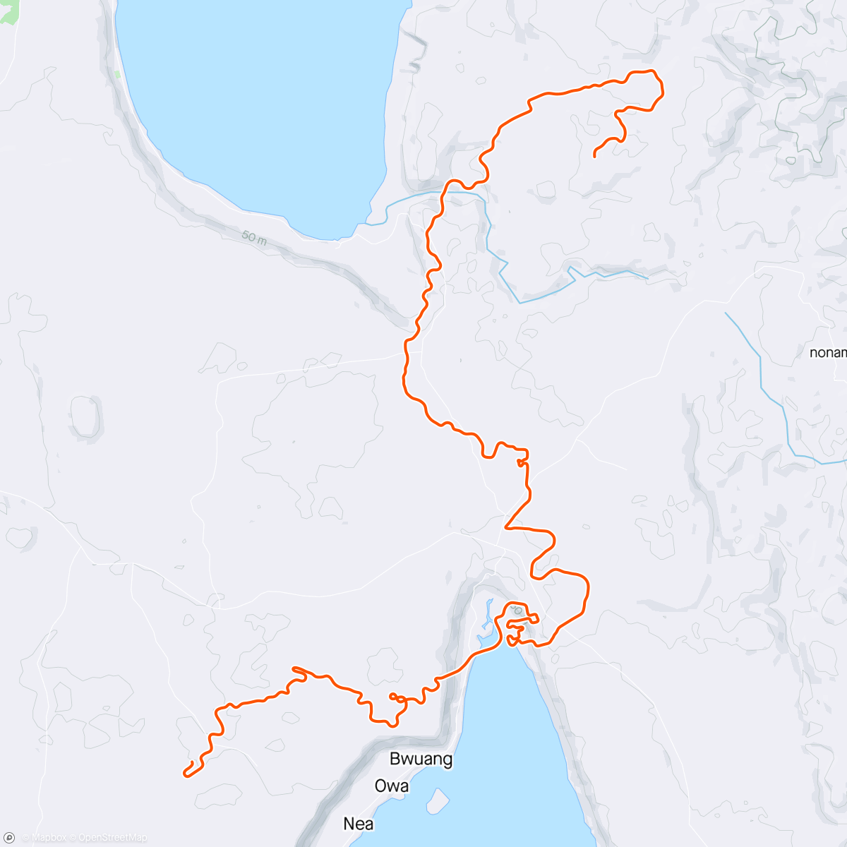 Карта физической активности (Zwift - Pacer Group Ride: Makuri 40 in Makuri Islands with Taylor)
