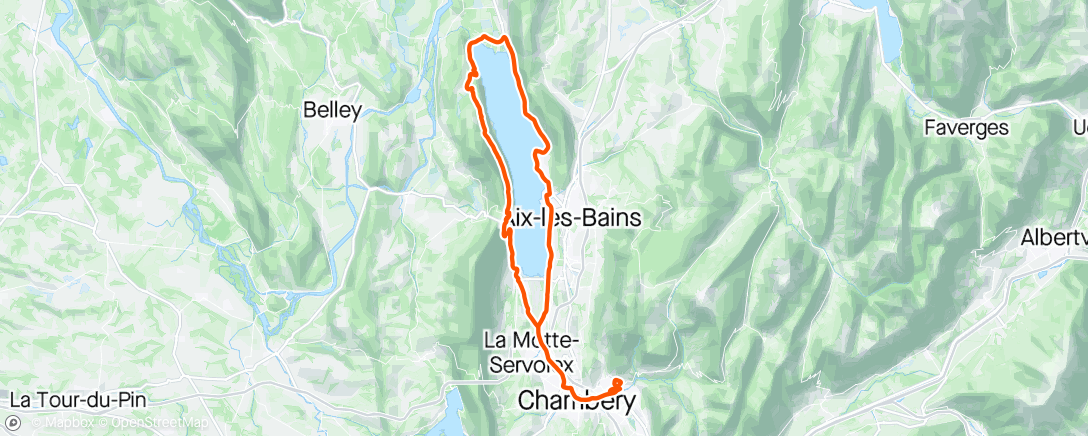 Map of the activity, Sortie vélo le midi 🚴‍♂️