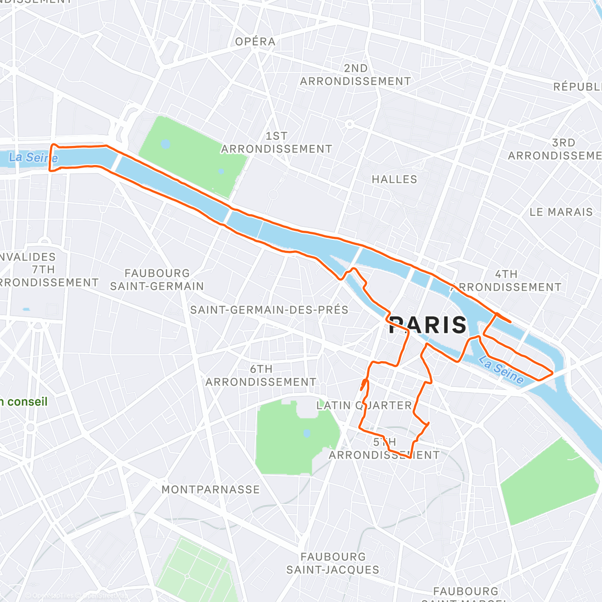 Map of the activity, Bonsoir Paris✨
