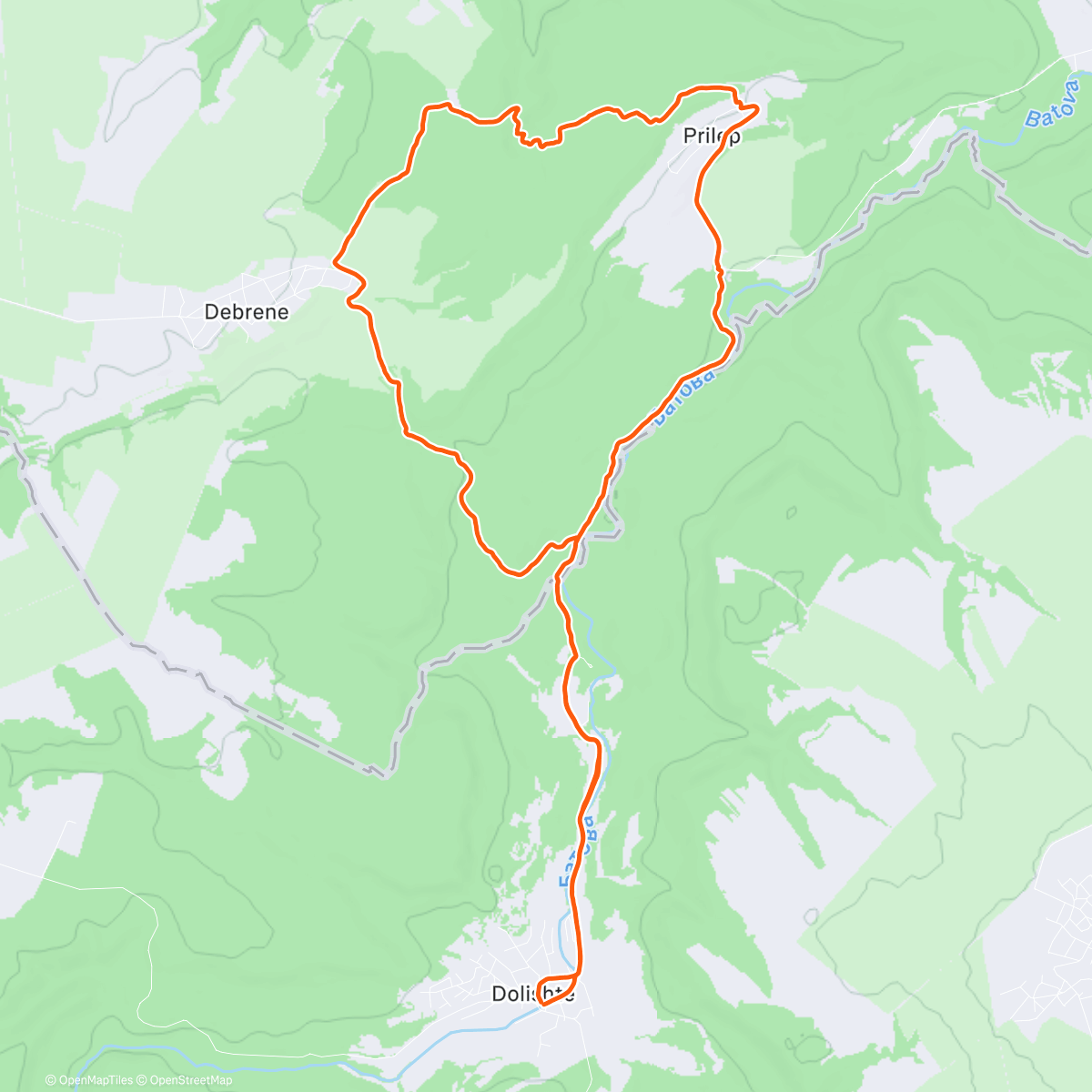 Карта физической активности (⛅ Аксаково Lunch Trail Run)