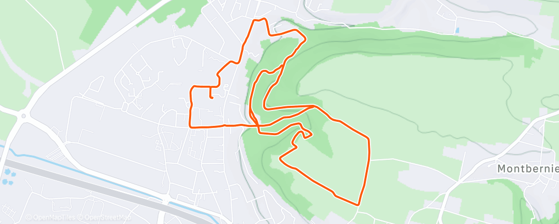 Map of the activity, 34 ieme entraînement rencontré Magaly et Stephane 👍👌