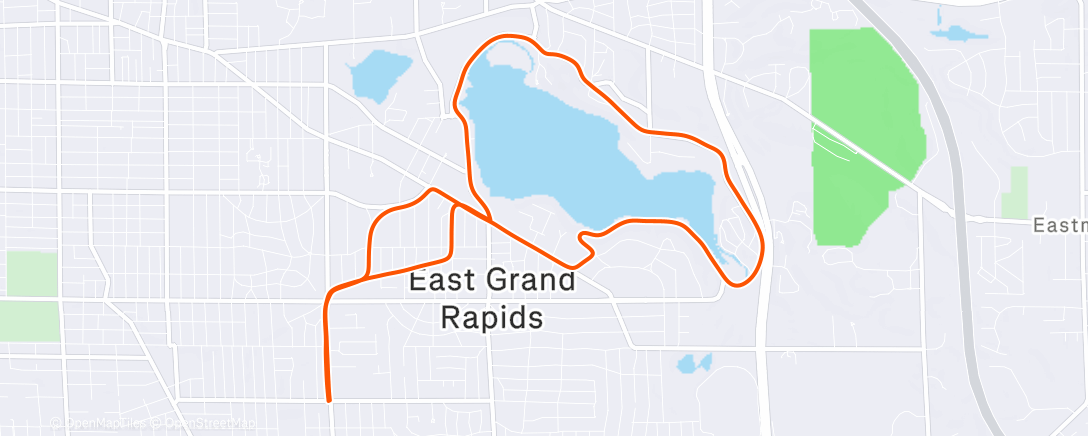 Map of the activity, Reed’s lake with Kyle