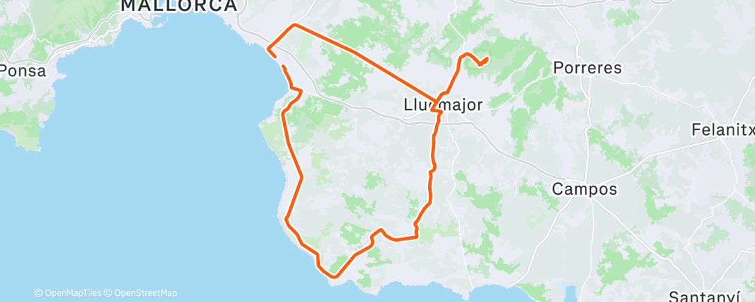 Carte de l'activité Morning Ride