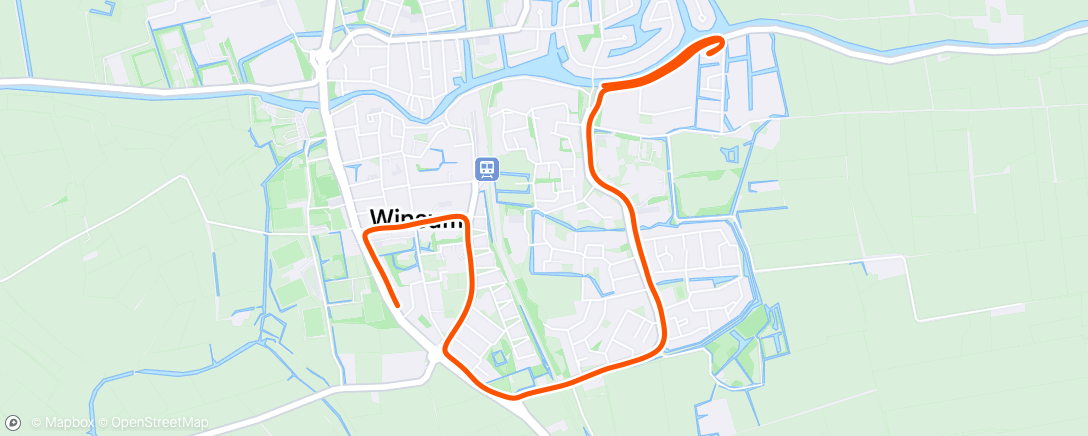 Map of the activity, Nachtloop