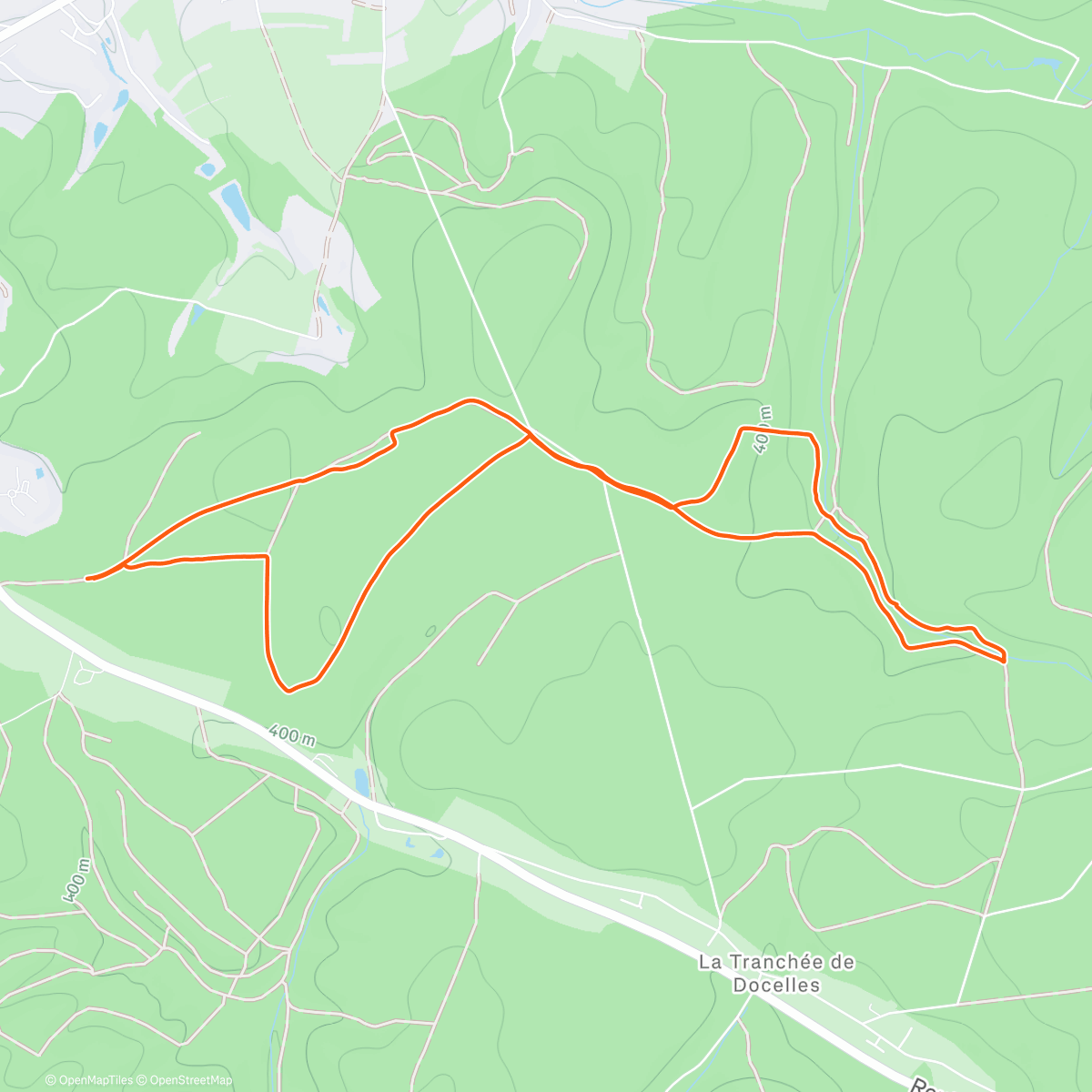 Map of the activity, Trail avec le groupe