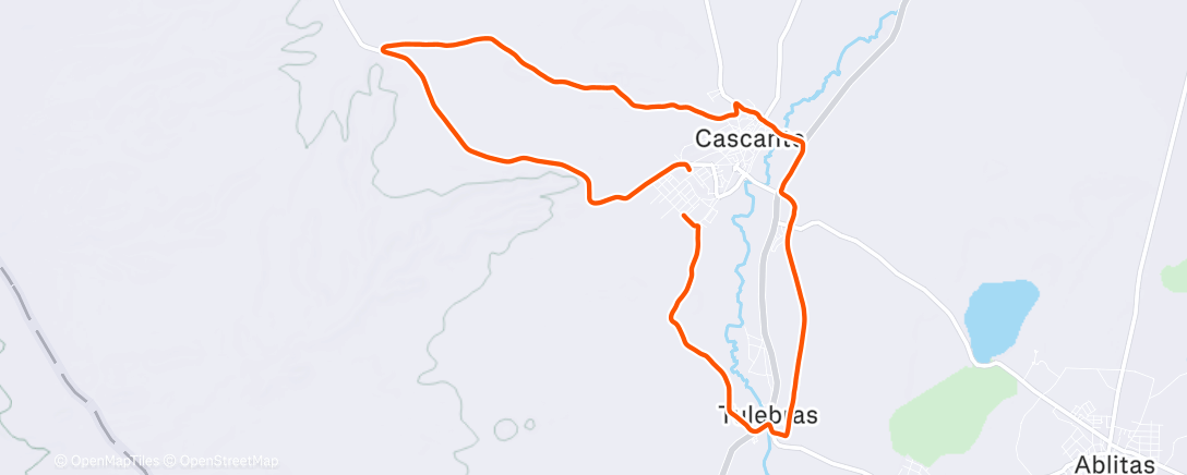 Map of the activity, Carrera a la hora del almuerzo
