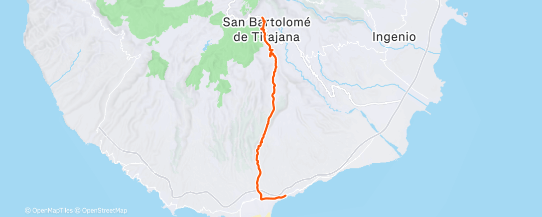 Map of the activity, Radfahren