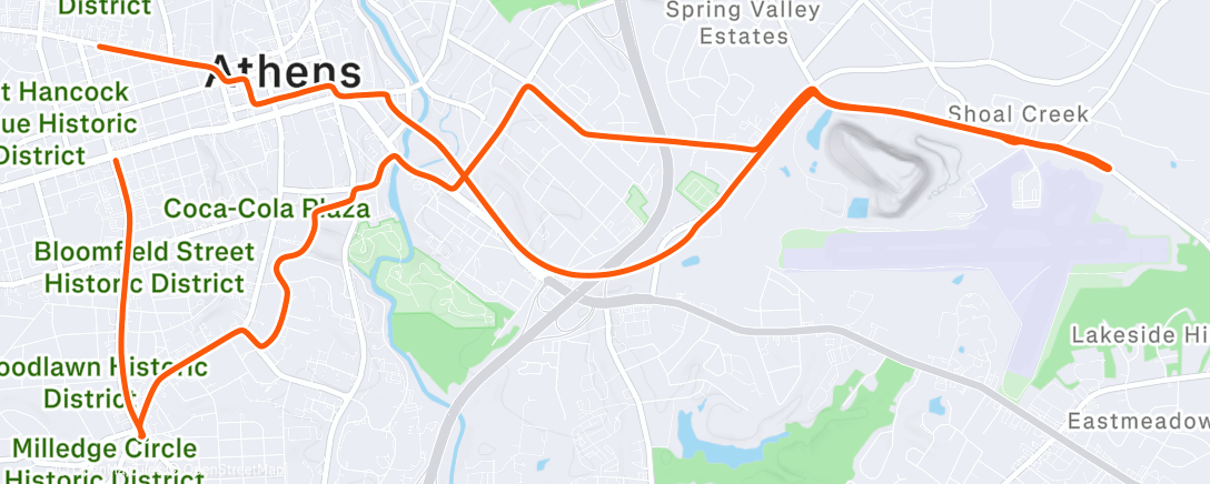 Map of the activity, Afternoon Ride