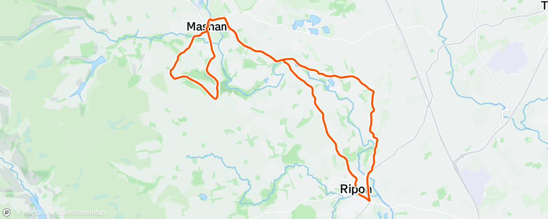 Map of the activity, Moonglu CC Thursday
