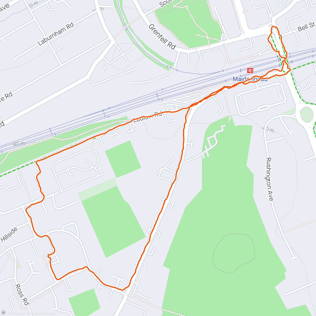 Map of the activity, Rest Day Walk