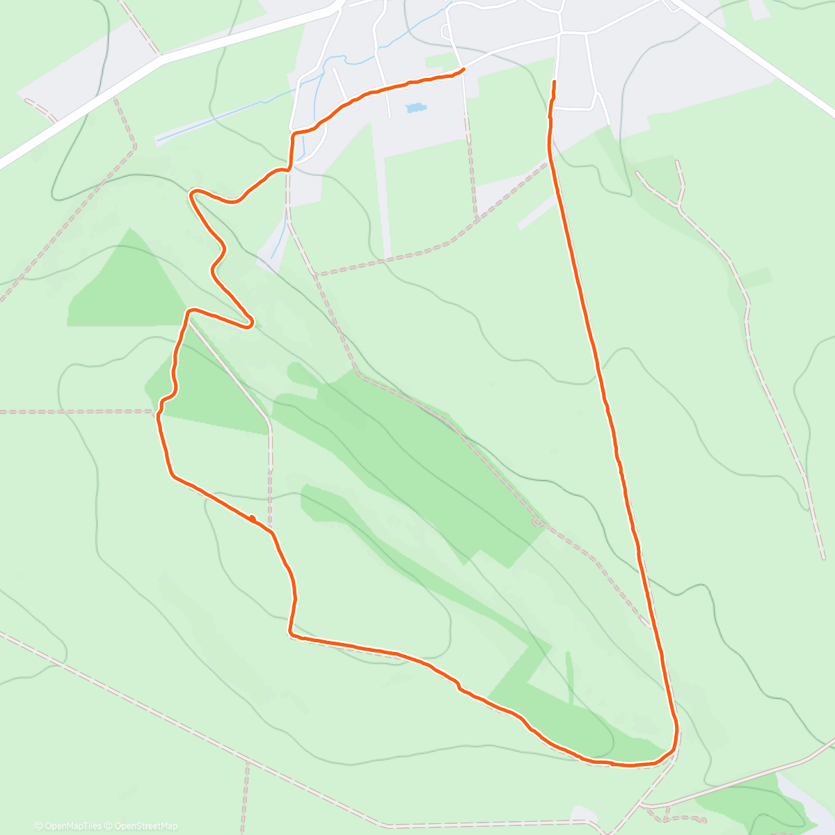 Карта физической активности (Spaziergang am Nachmittag)