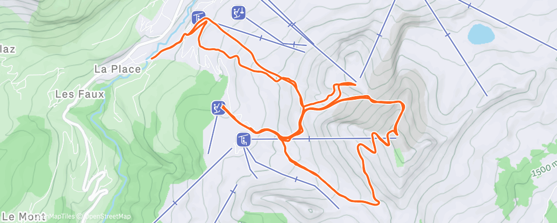 Mappa dell'attività Ski de randonnée le matin