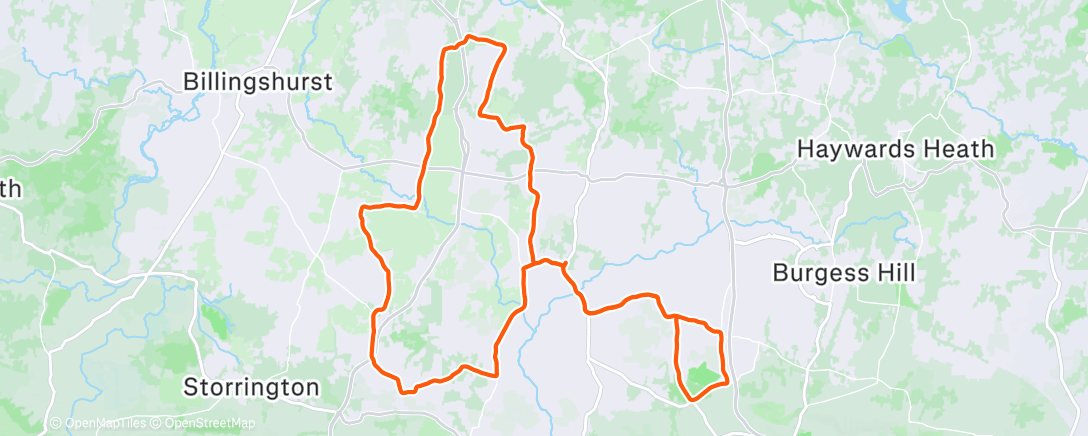 Map of the activity, Morning Ride