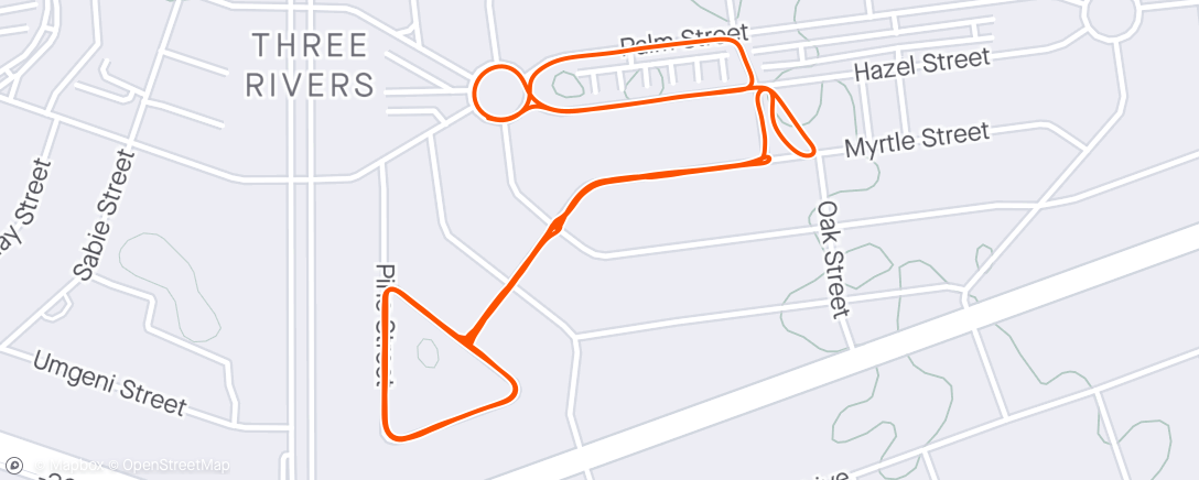 Mapa de la actividad, #100daysofexercise Day67 - REC 0,5hrs 9km MTB - Sorting out Roxanne's bike