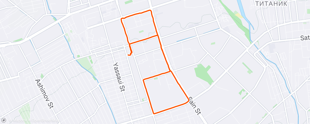 Map of the activity, Morning Run(База)