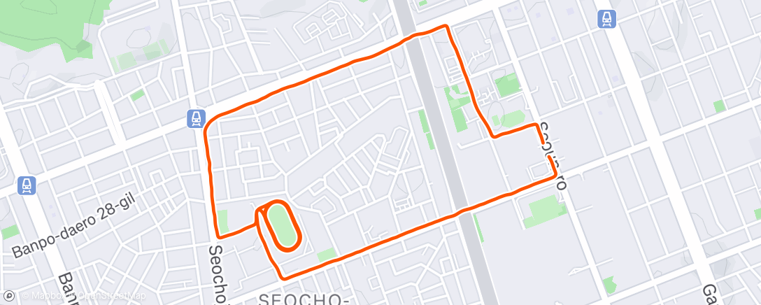Map of the activity, #77 러닝 / 카본화 개시