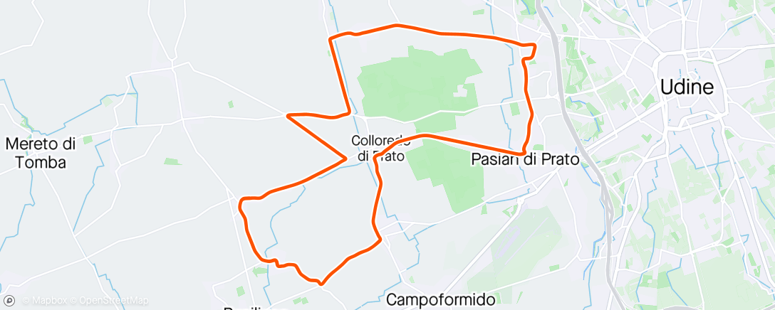 Map of the activity, Coppa San Martino