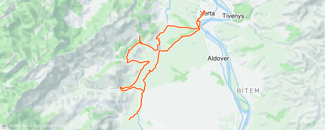 Map of the activity, Entreno!!