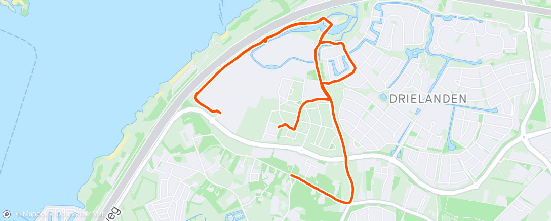 Map of the activity, Heuvelsprints
