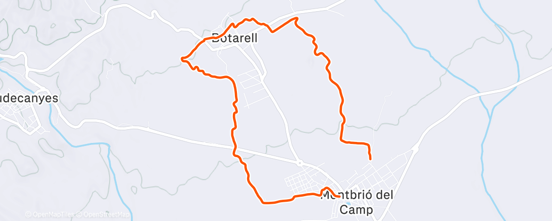 Mapa de la actividad (Morning Trail Run)